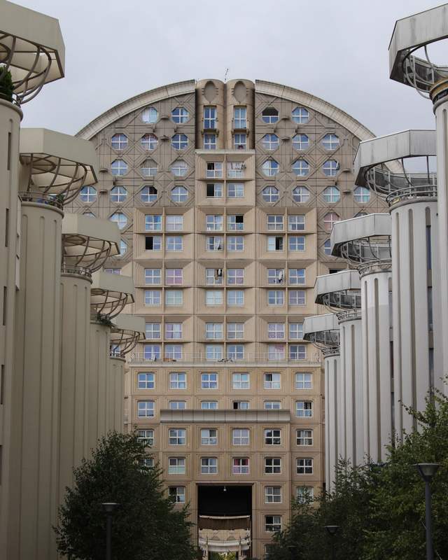 Les immeubles des Espaces d’Abraxas à Noisy-le-Grand