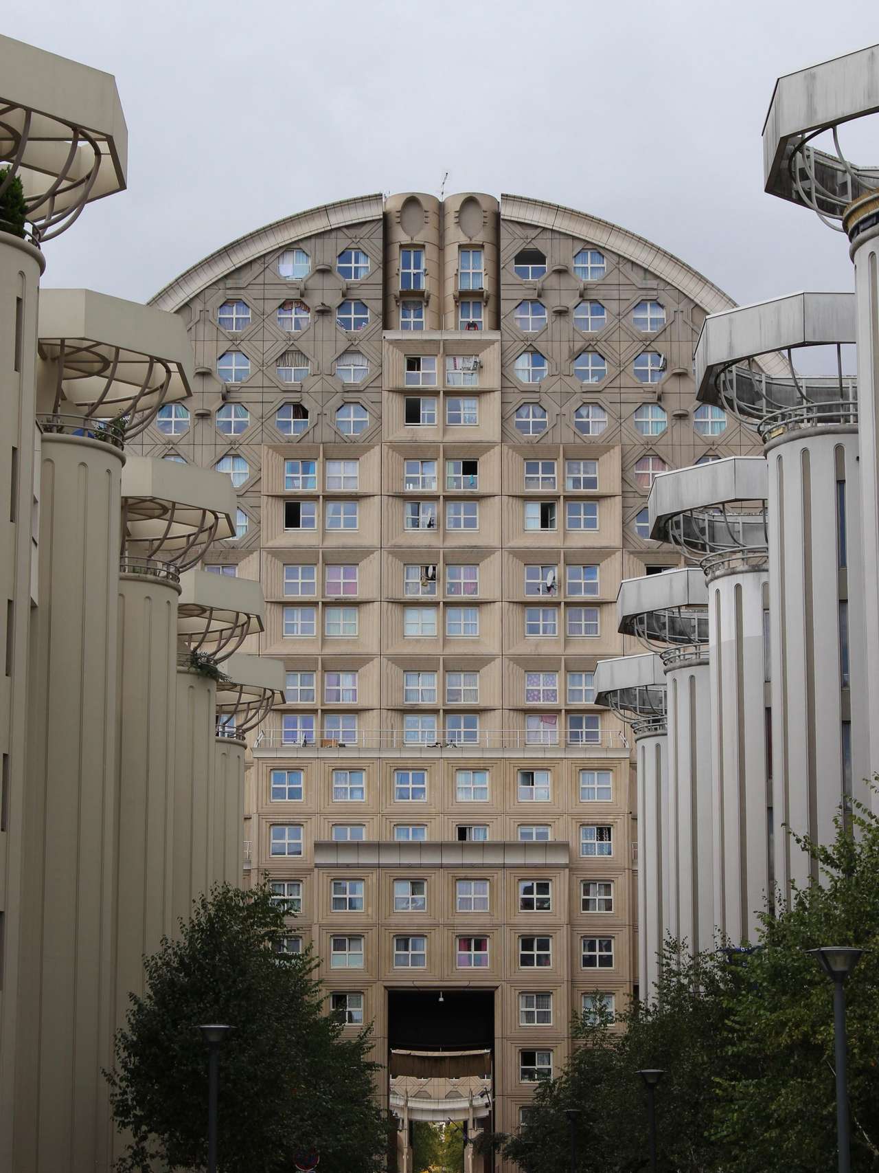 Les immeubles des Espaces d’Abraxas à Noisy-le-Grand